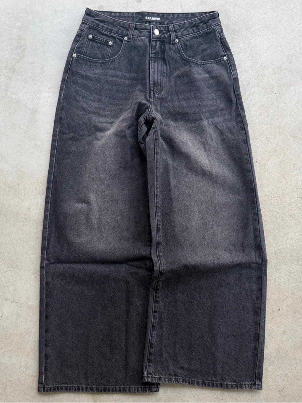 Black Wide-Leg Men’s Jeans